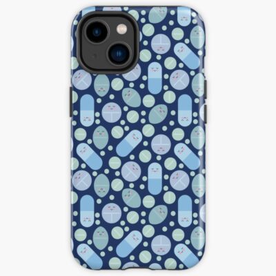 Blue Happy Pills Medical Pattern Iphone Case
