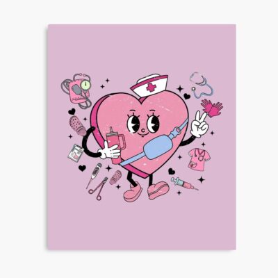Valentine Nurse Heart Love Design Poster