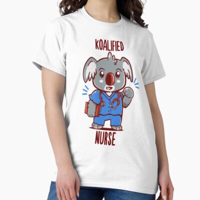 Koalified Nurse Koala Animal Pun T-shirt