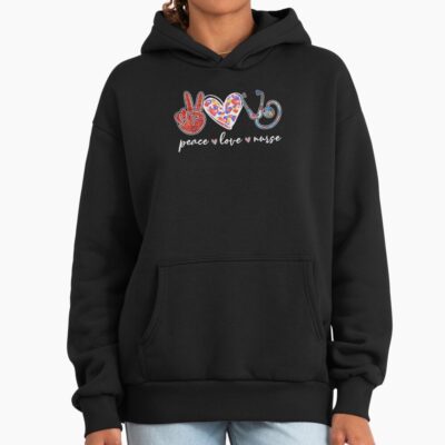 Peace Love Nurse Stethoscope Symbol Hoodie