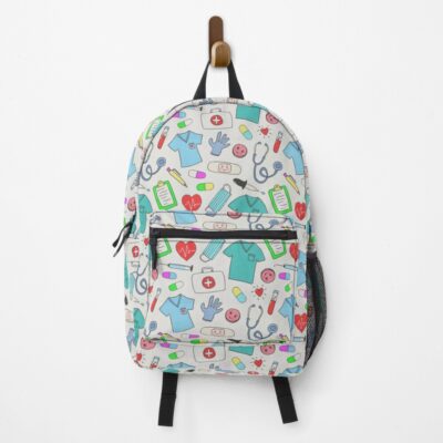 Colorful Nurse Pattern Simple Design Backpack