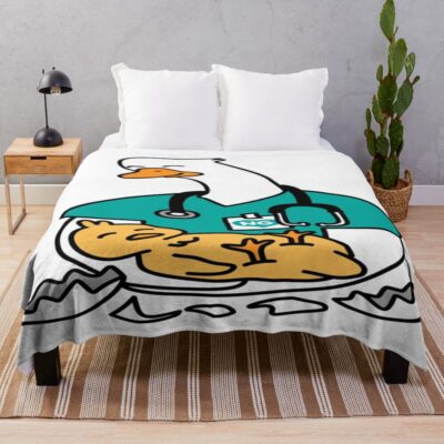 Nurse Goose Welcome Little One Throw Blanket