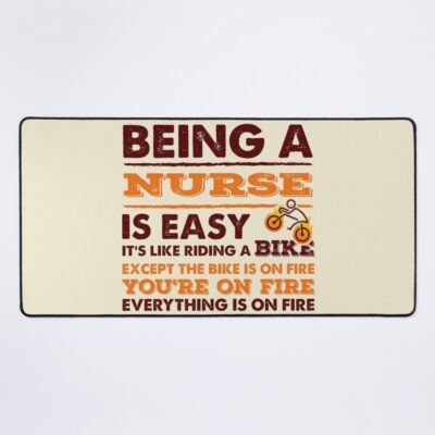Being A Nurse Is Easy Humor Mouse Pad