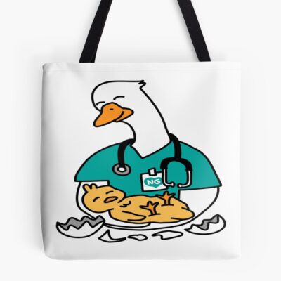 Nurse Goose Welcome Little One Tote Bag